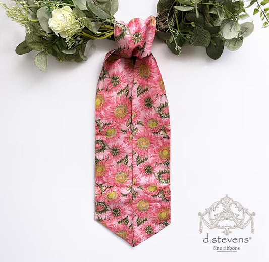 Satin Sunflower Sash, Pink