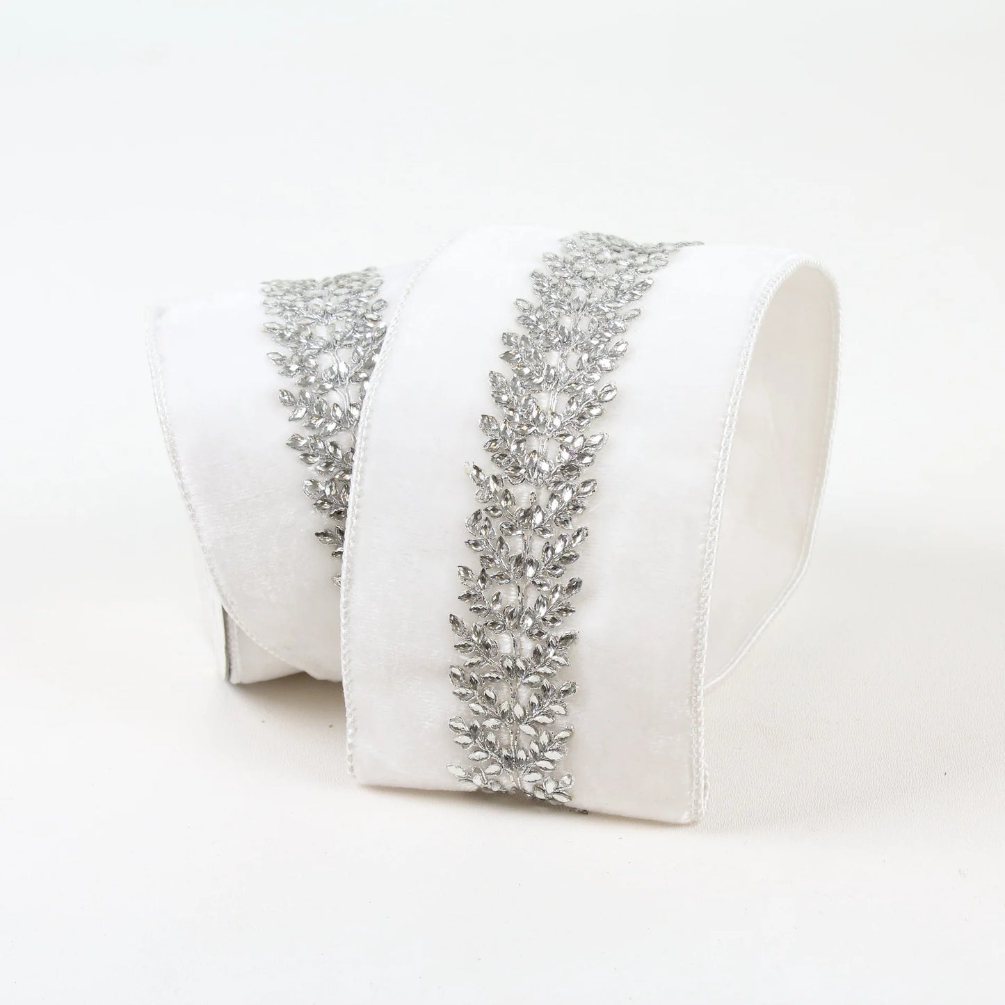 White Royal Vine Velvet