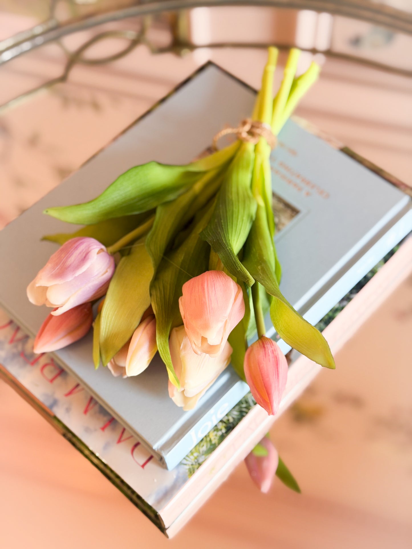 11.75” Real Touch Tulips