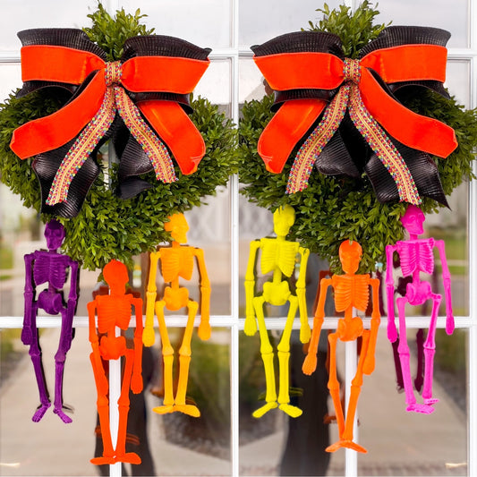 Spooky Scary Skeletons Wreath