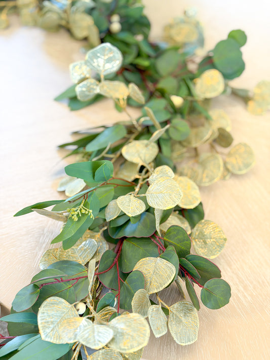 Gold & Eucalyptus Designer Garland