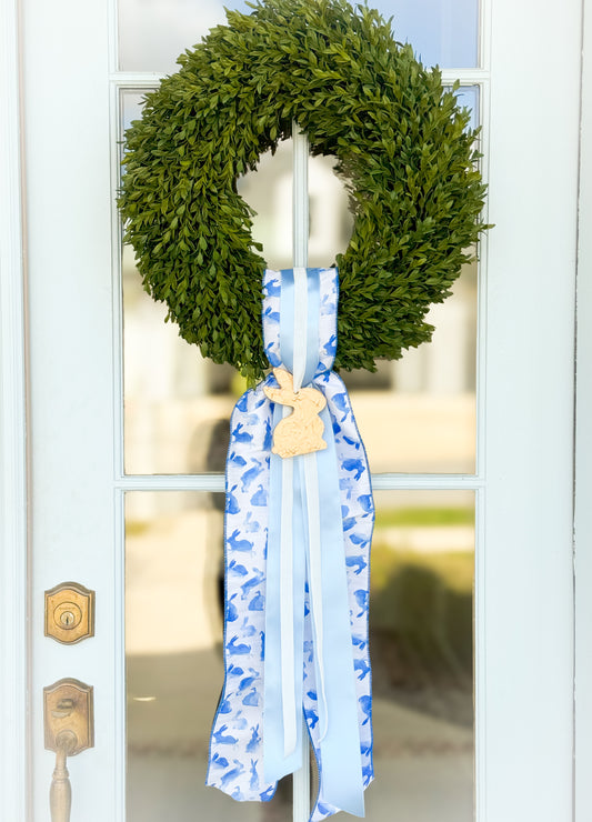 The Cottontail Tea Leaf Wreath And Sash