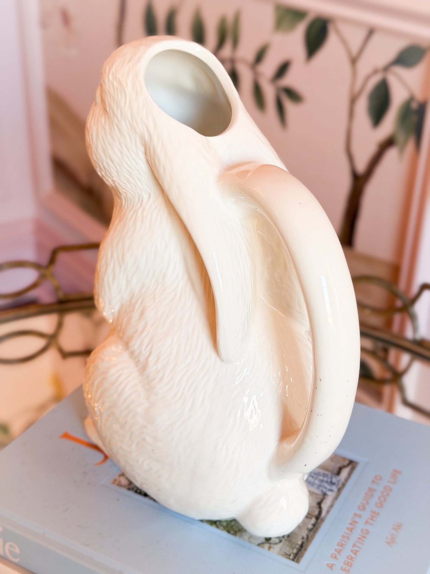 Storybook Bunny Pitcher Vase