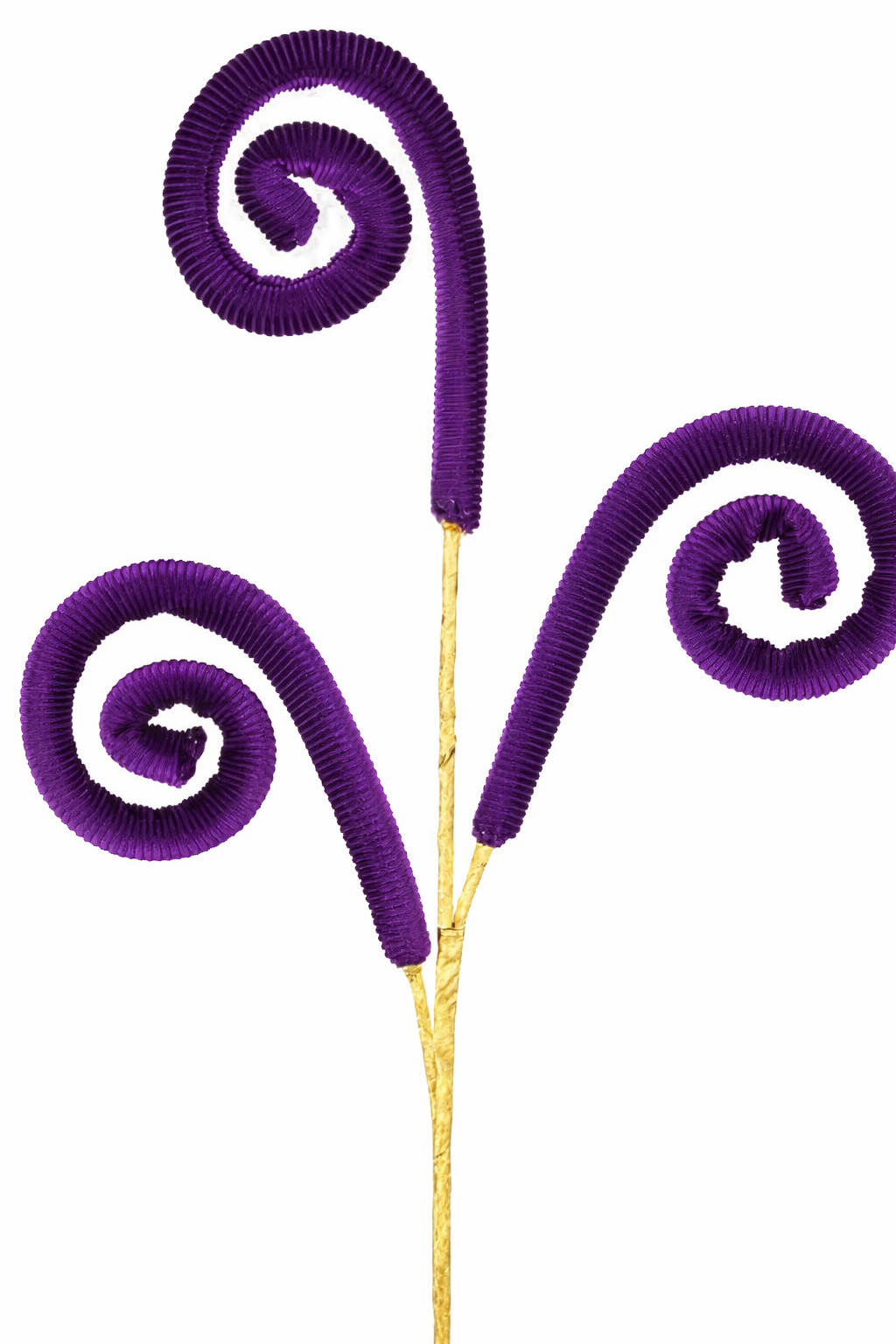 Purple Curly Mardi Gras Spray Velvet