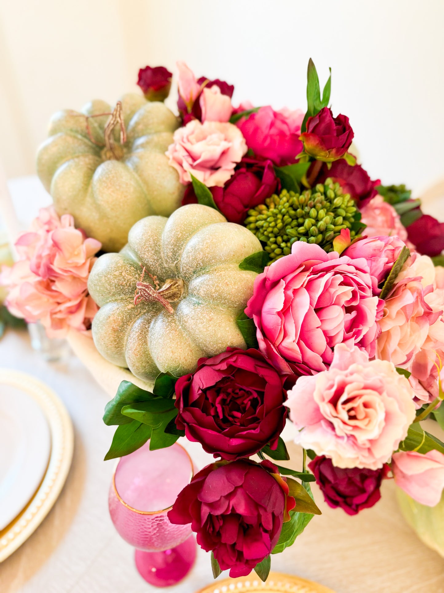 Peony Harvest Fall Décor Box