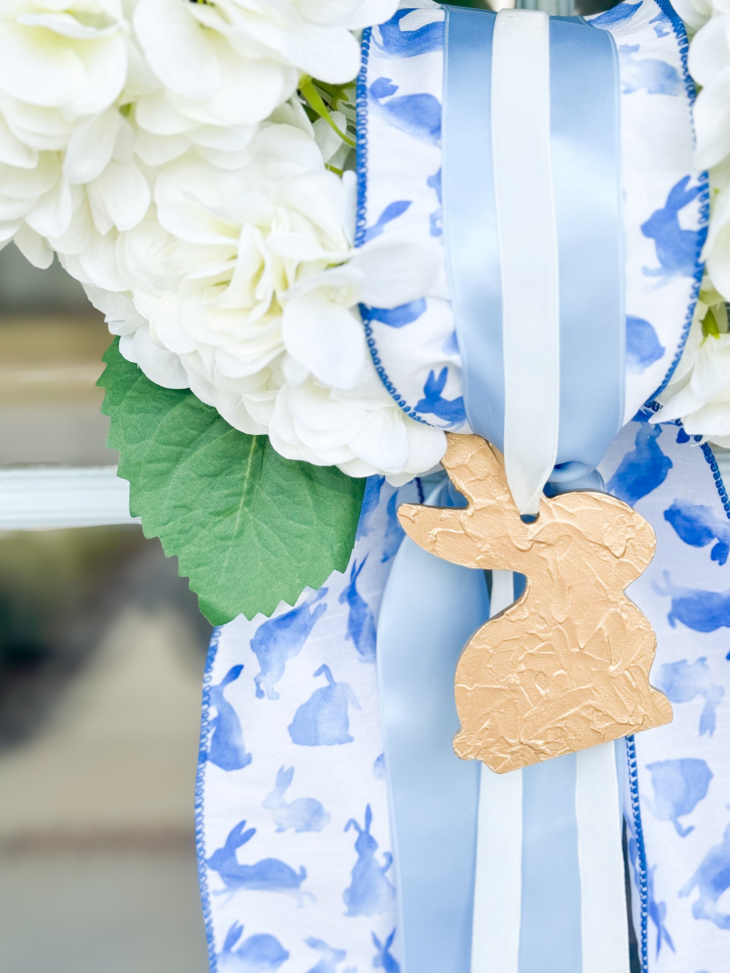 The Cottontail Hydrangea Wreath And Sash