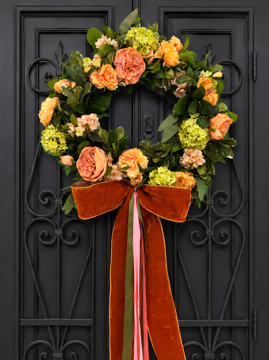 Autumn Blossom Garden Wreath
