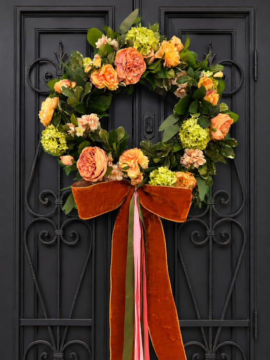 Autumn Blossom Garden Wreath