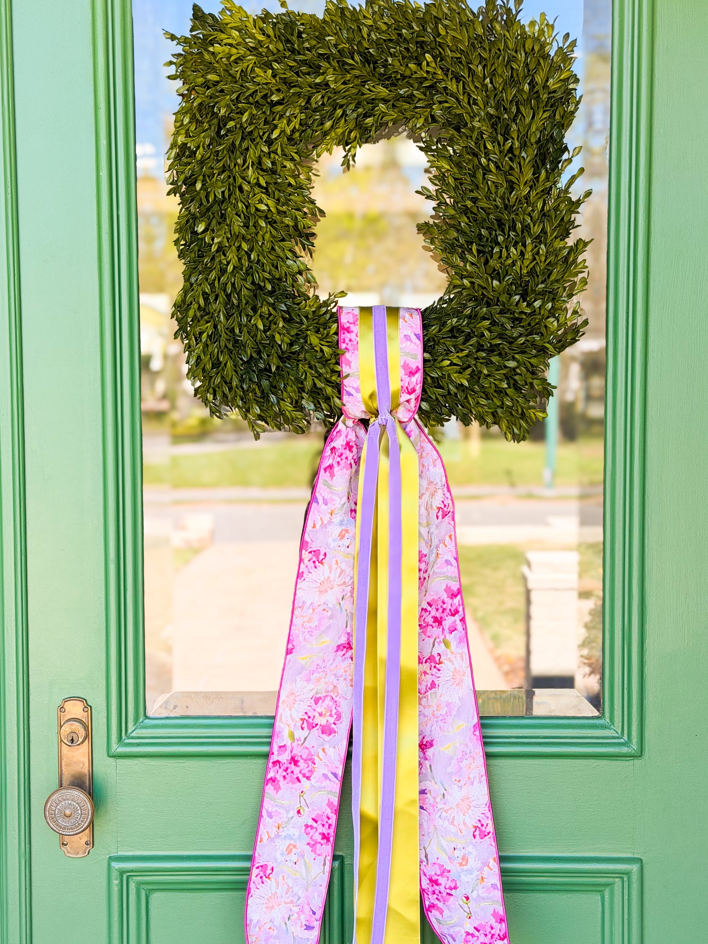 Château Lilac Garden Tea Leaf Wreath