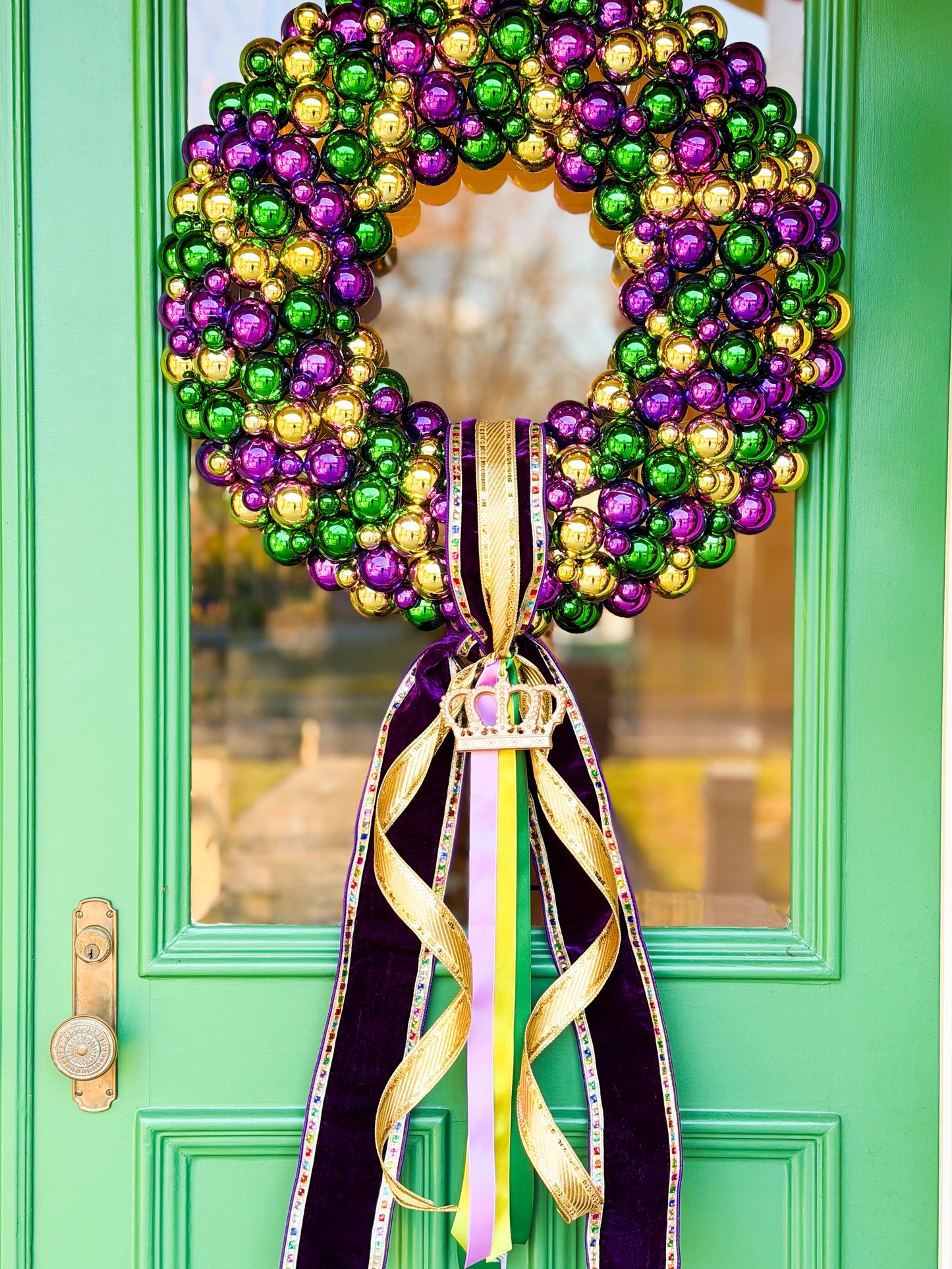 Laissez Luxe Mardi Gras Wreath