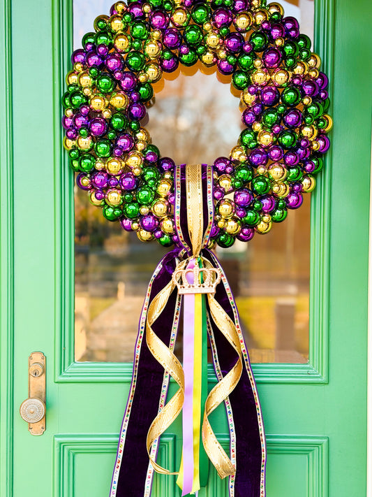 Laissez Luxe Mardi Gras Wreath