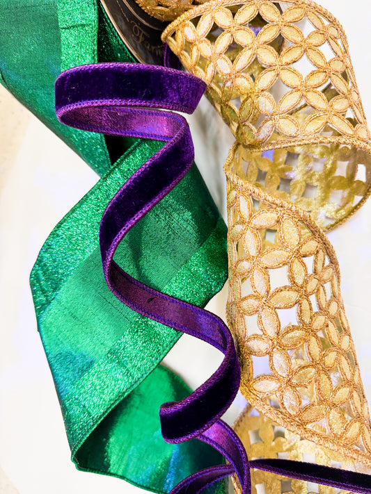 Mardi Gras Ribbon Trio Box