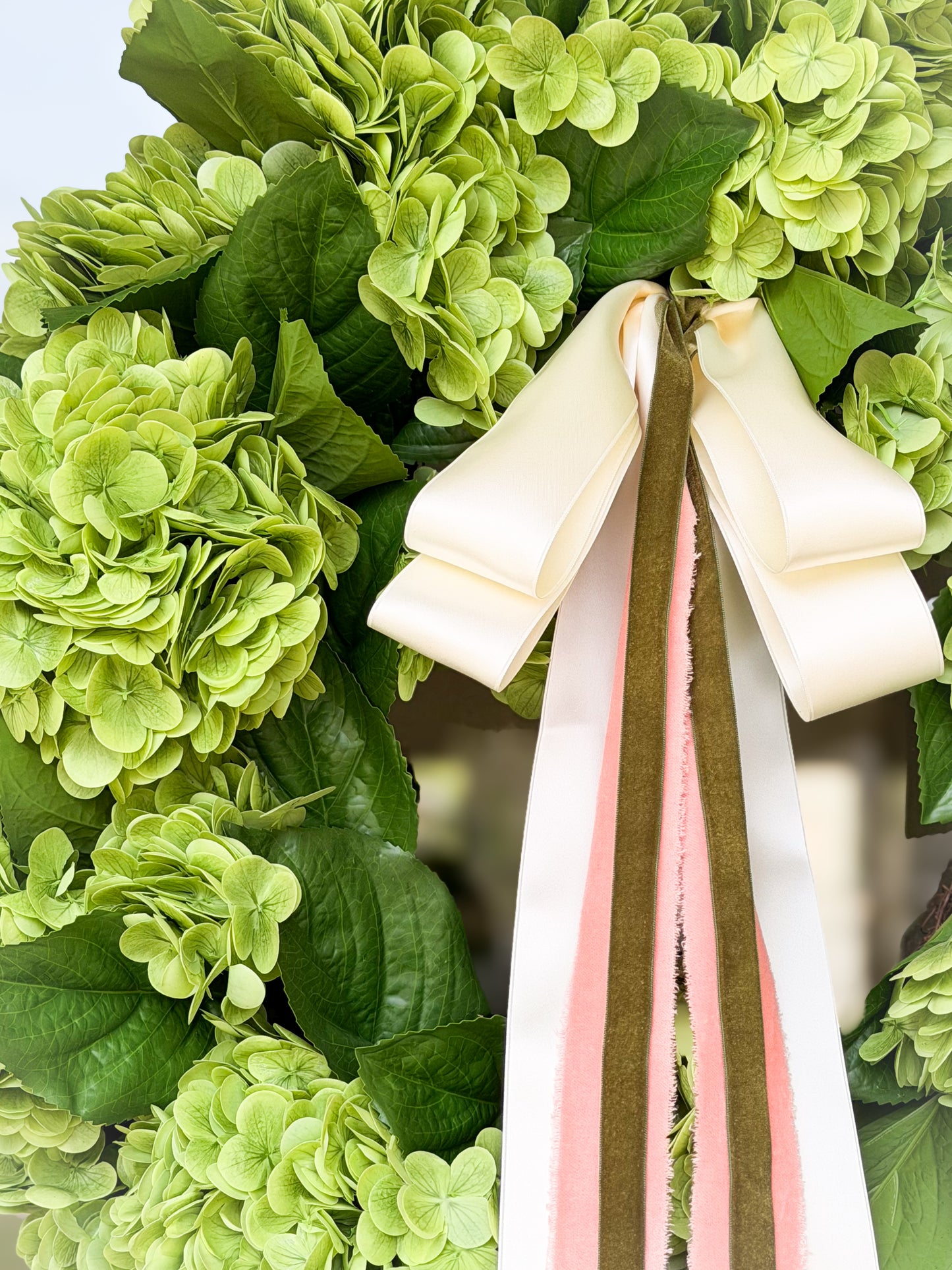 Verdant Garden Hydrangea Wreath