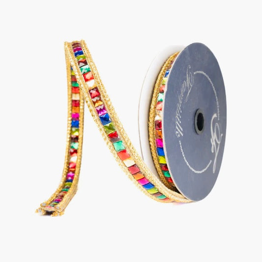Gemstone Garland Multi ribbon