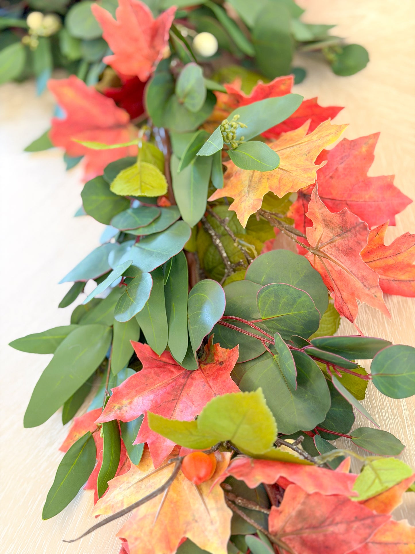 Fall Mixed Eucalyptus & Maple Garland