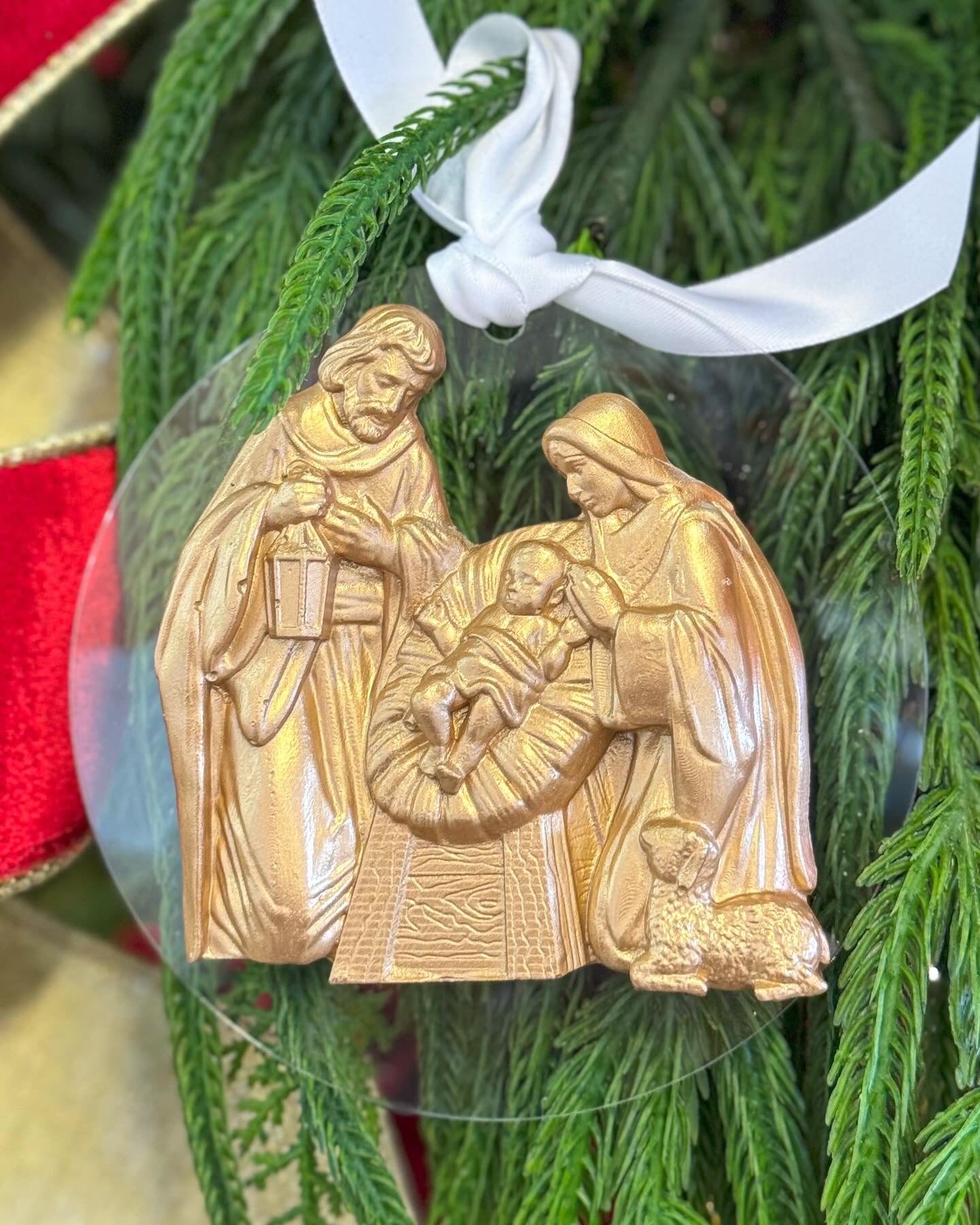 Nativity Ornament On Acrylic