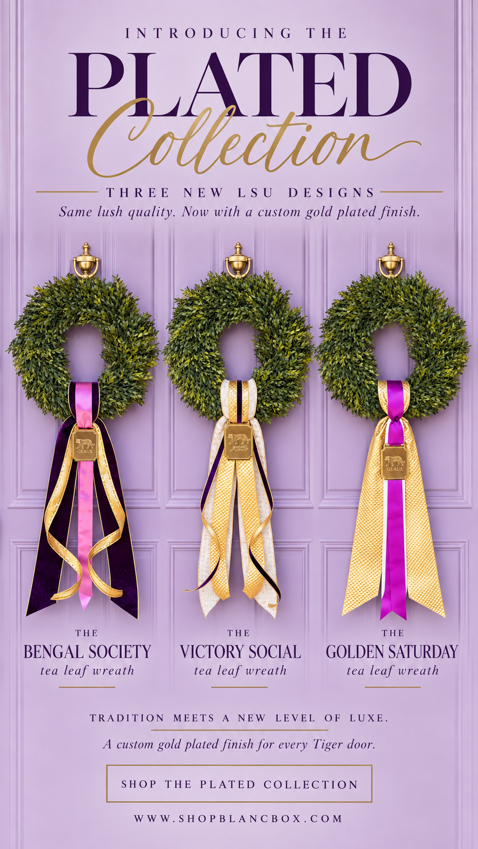 The Golden Saturday Tea Leaf Wreath