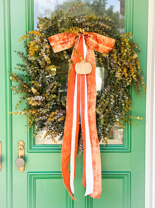 Golden Harvest Eucalyptus Wreath