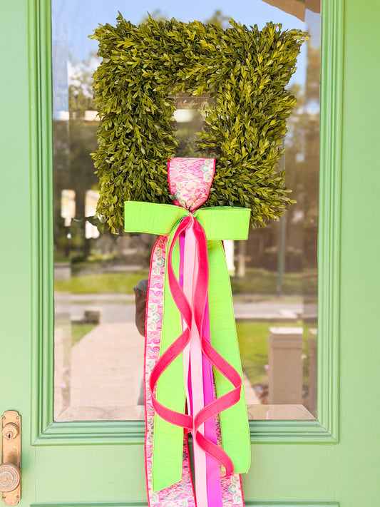 Preppy Palm Tea Leaf Wreath