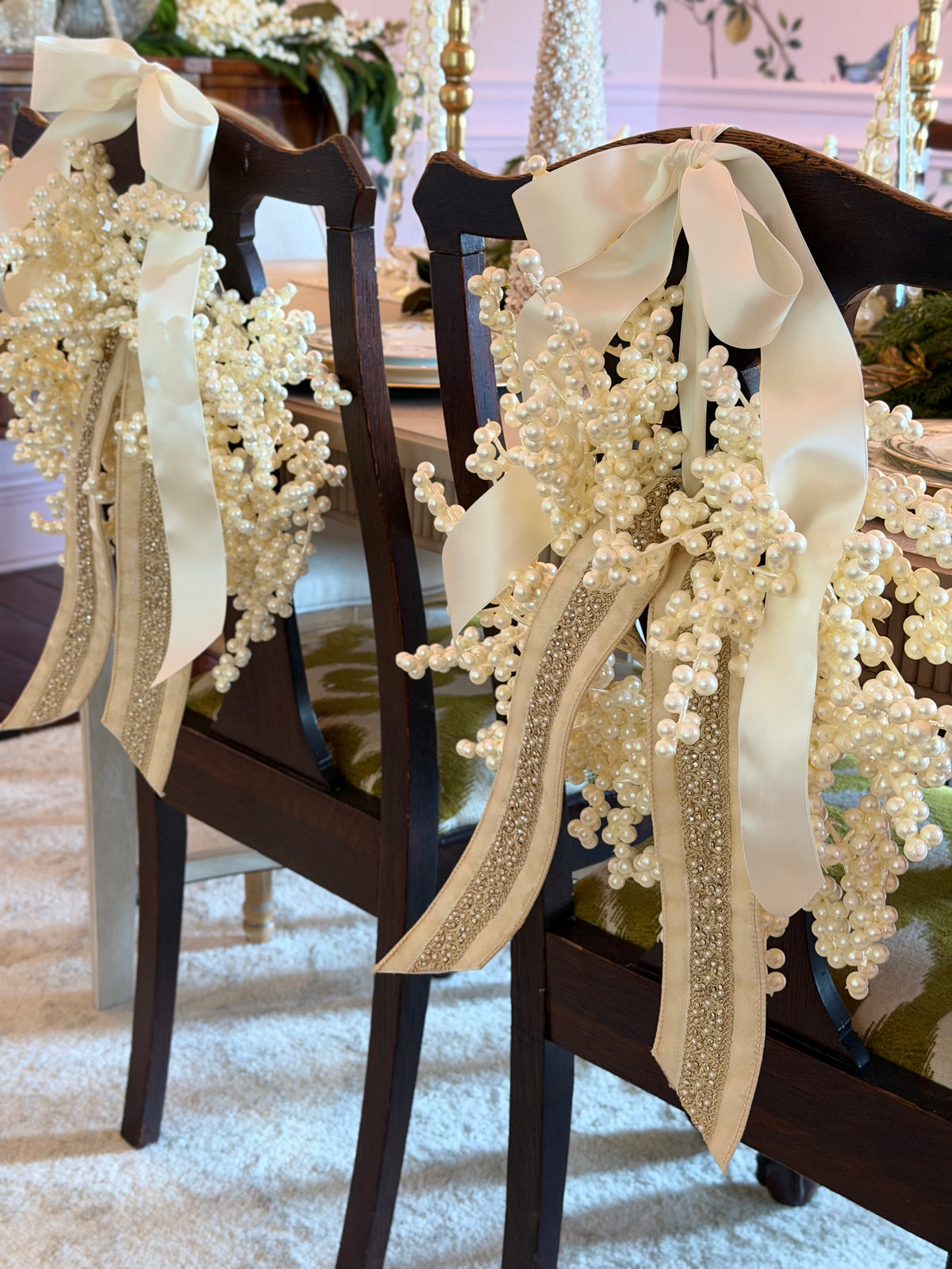 Maison de Bella Petite Pearl Berry Wreath – Blanc Box