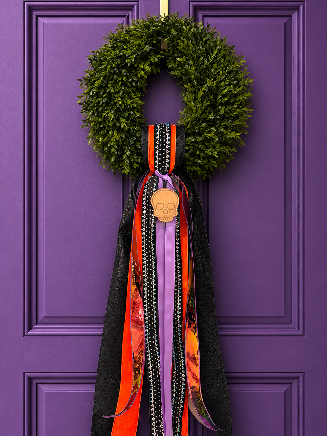 Midnight Manor Tea Leaf Wreath