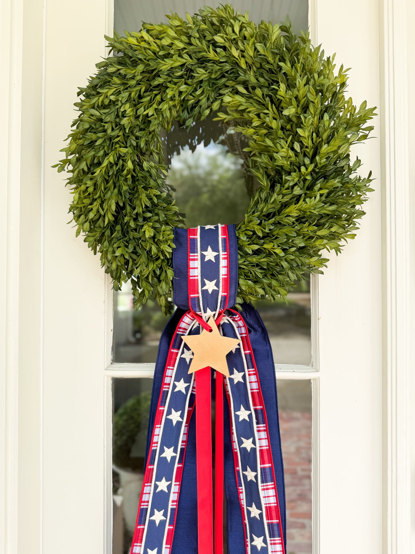Heritage Star Garden Tea Leaf Wreath