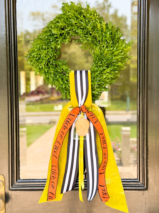 Halloween Wreath And Sash