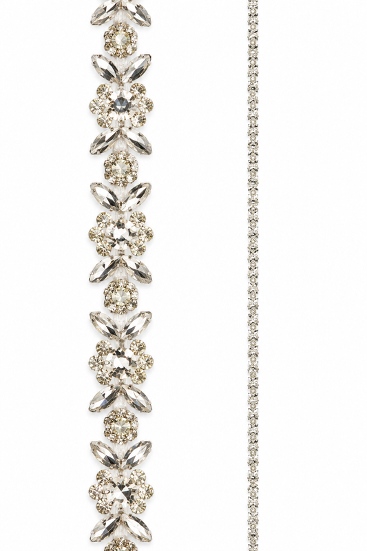 6' Clear Jeweled Garland