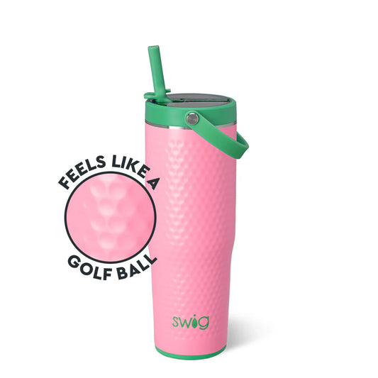 SWIG Pink Golf Ball To-Go Tumbler 30oz