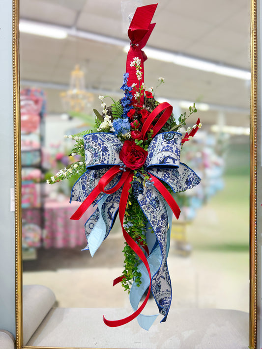 Petite Americana Chinoiserie Grapevine Wreath (Set of 2)