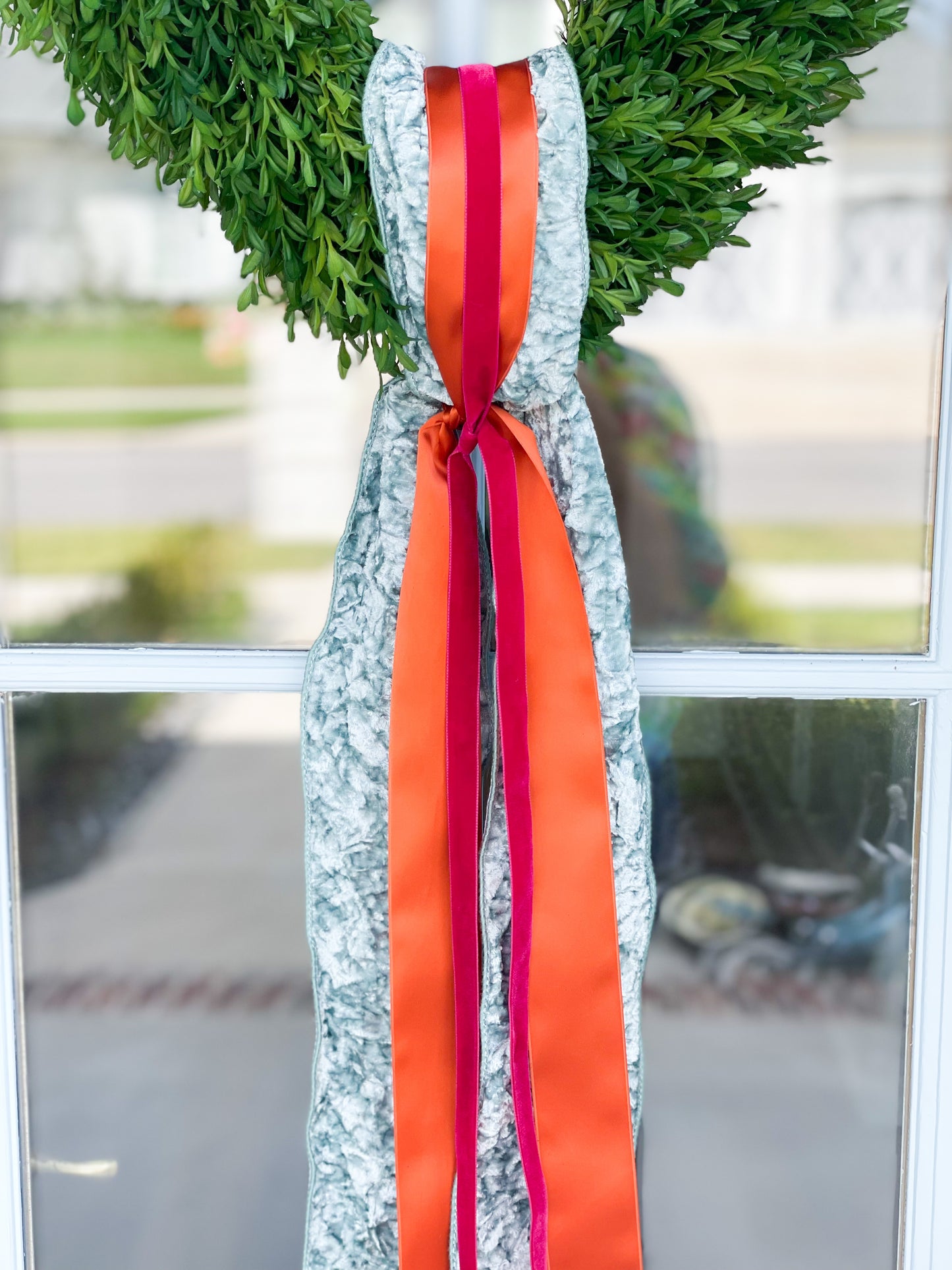 The Grateful Layered Sash And Tea Leaf Wreath