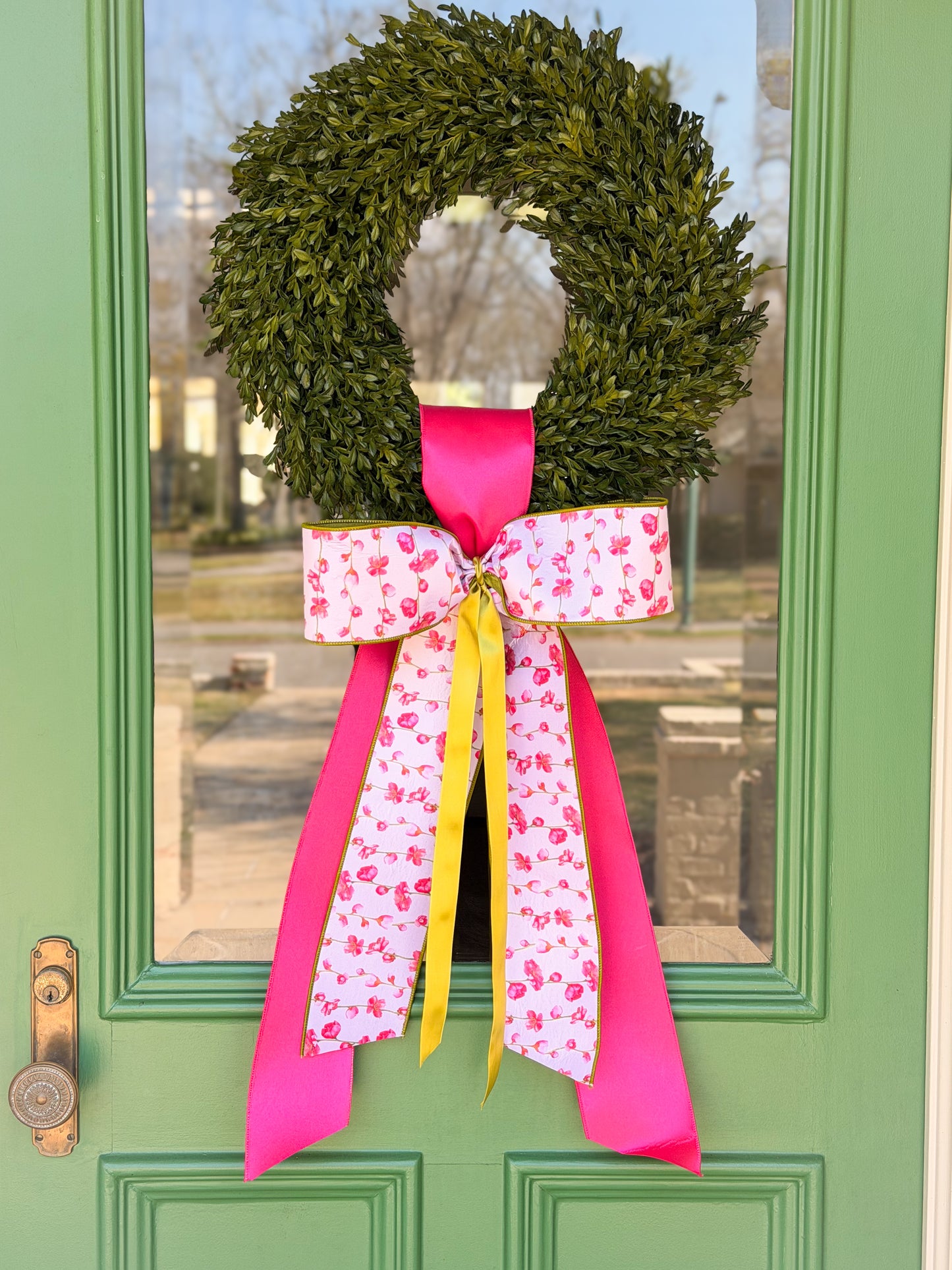 Cherry Blossom Bunny Wreath