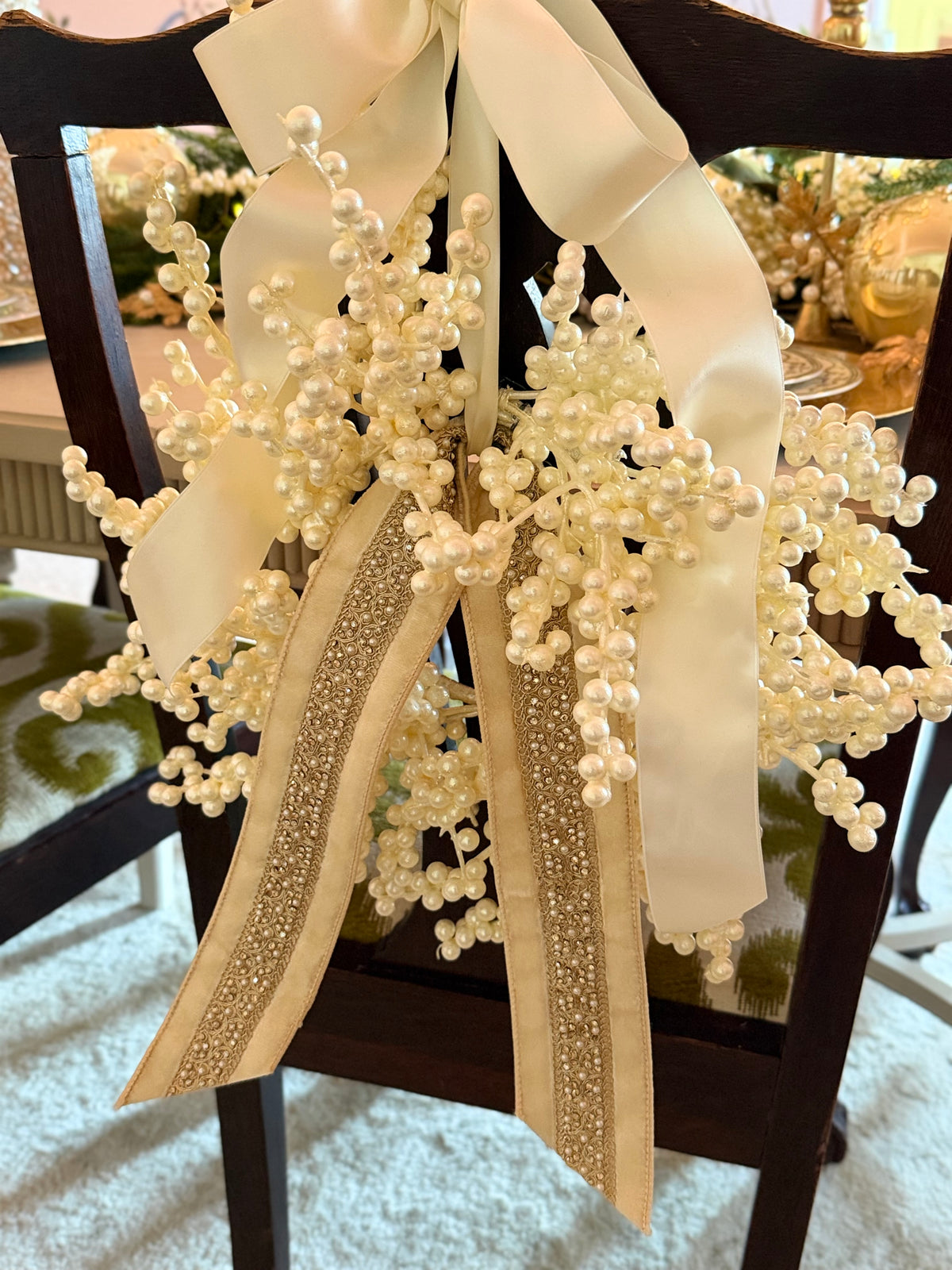 Maison de Bella Petite Pearl Berry Wreath