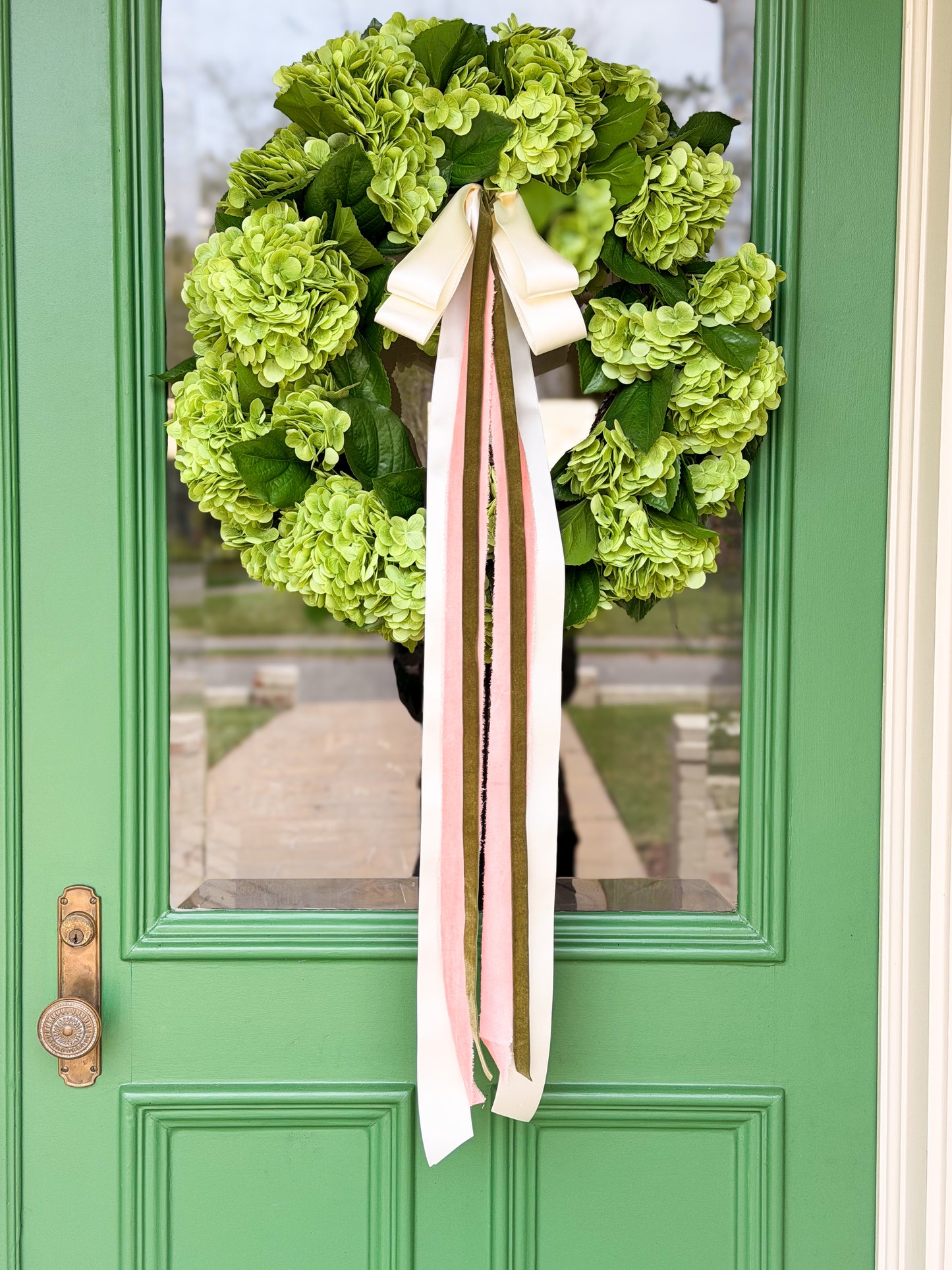 Verdant Garden Hydrangea Wreath
