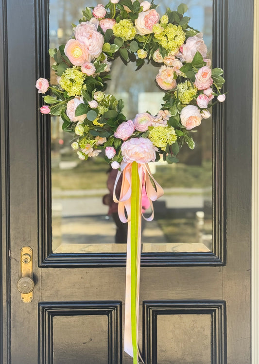 Lux Bloom Wreath And Bow