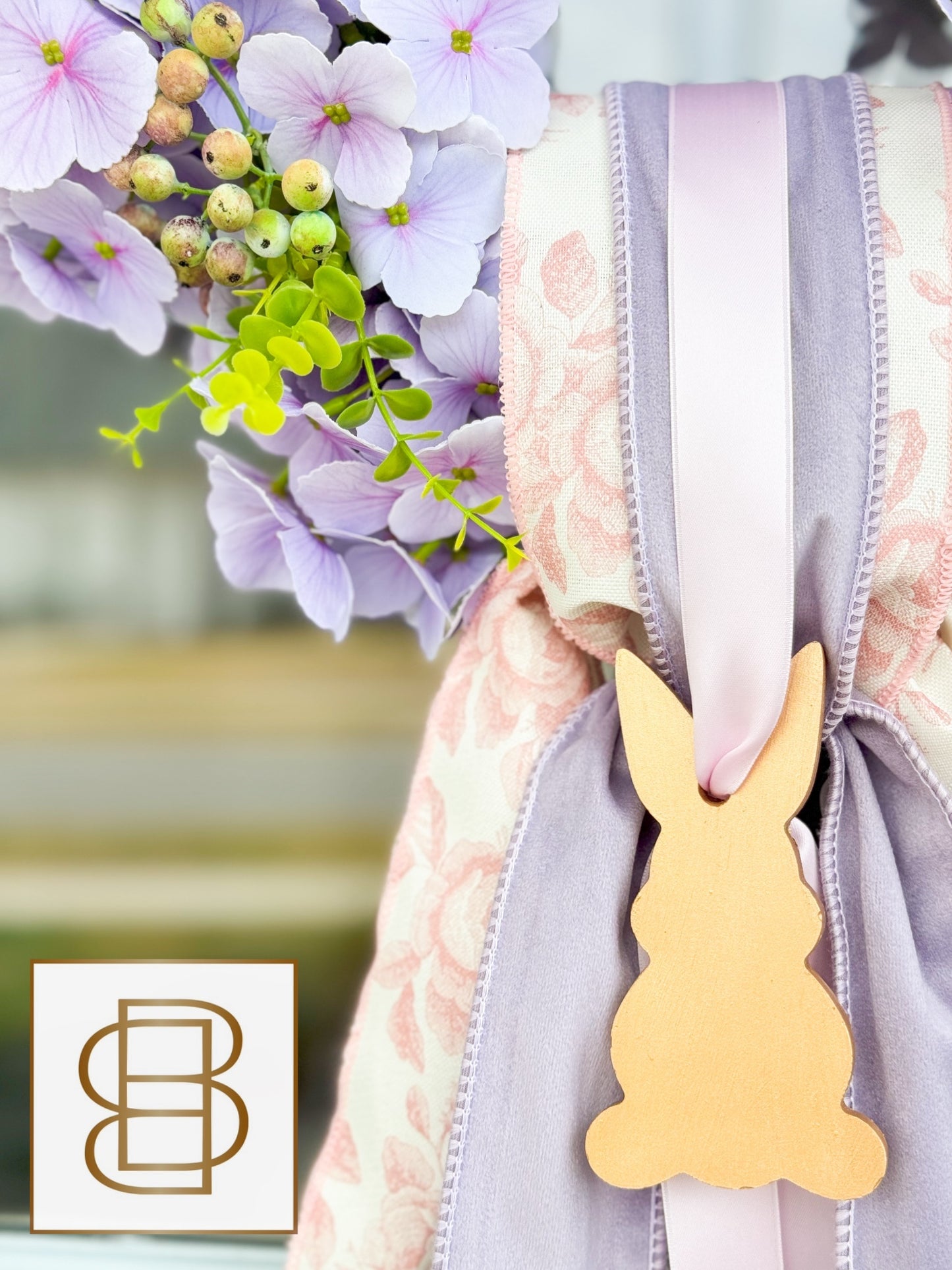 The Cottontail Hydrangea Wreath And Sash