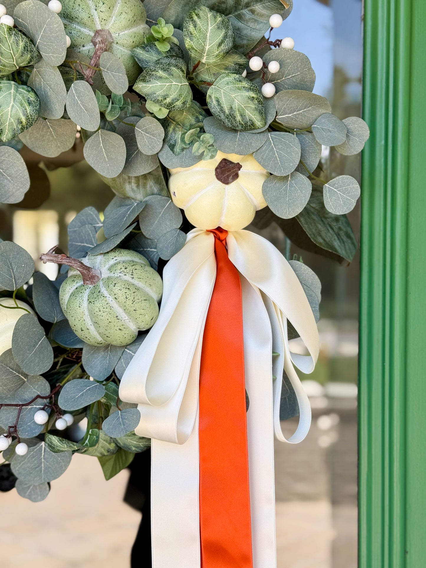Harvest Grove Pumpkin & Eucalyptus Wreath