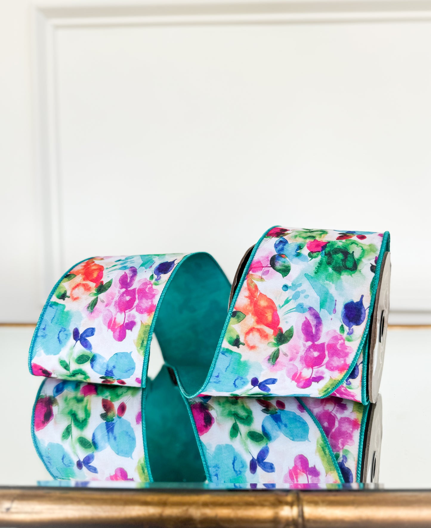 Watercolor Floral Garden Ribbon