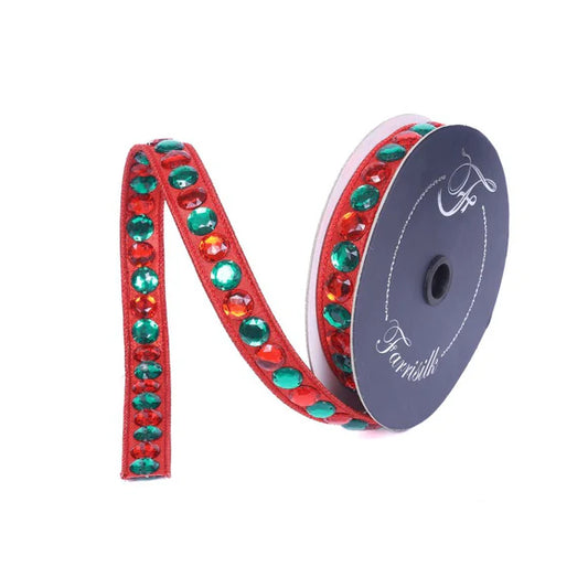 GUMDROP GARLAND Red/Green 0.75”x5yds