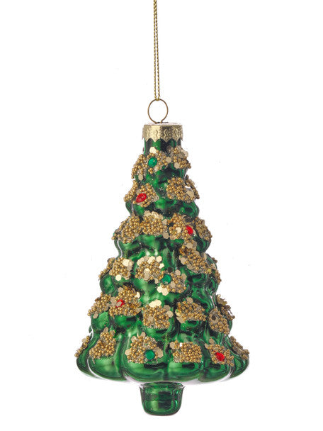 5” Glass Christmas Tree Ornament