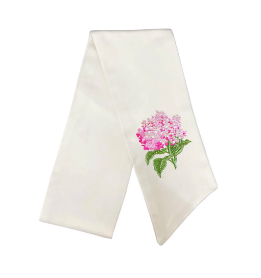 Hydrangea Wreath Sash - Pink
