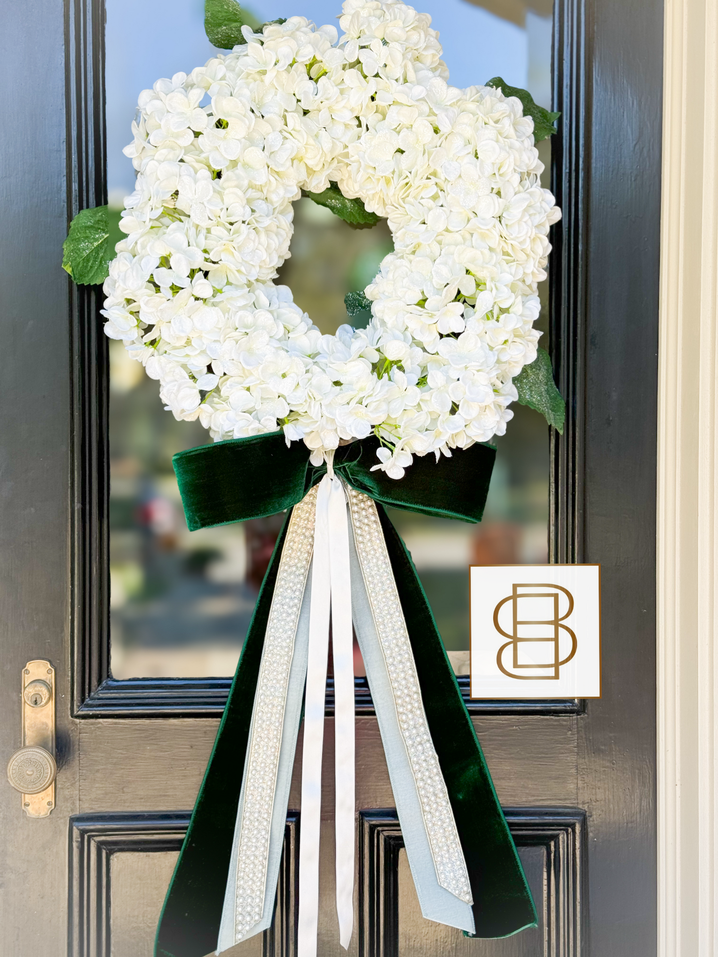 The Holiday Hydrangea Wreath And Bow