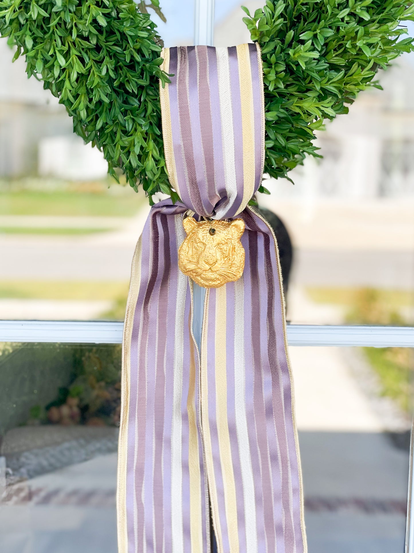 Victory Wreath And Sash With Tiger Head