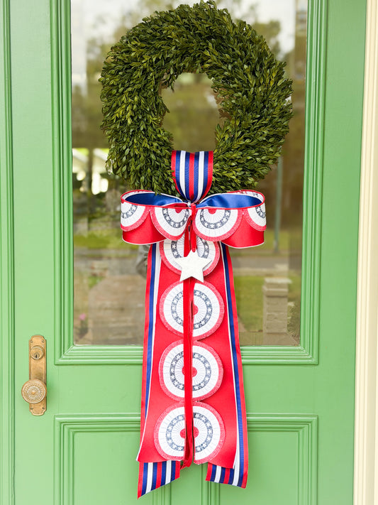 American Jubilee Tea Leaf Wreath