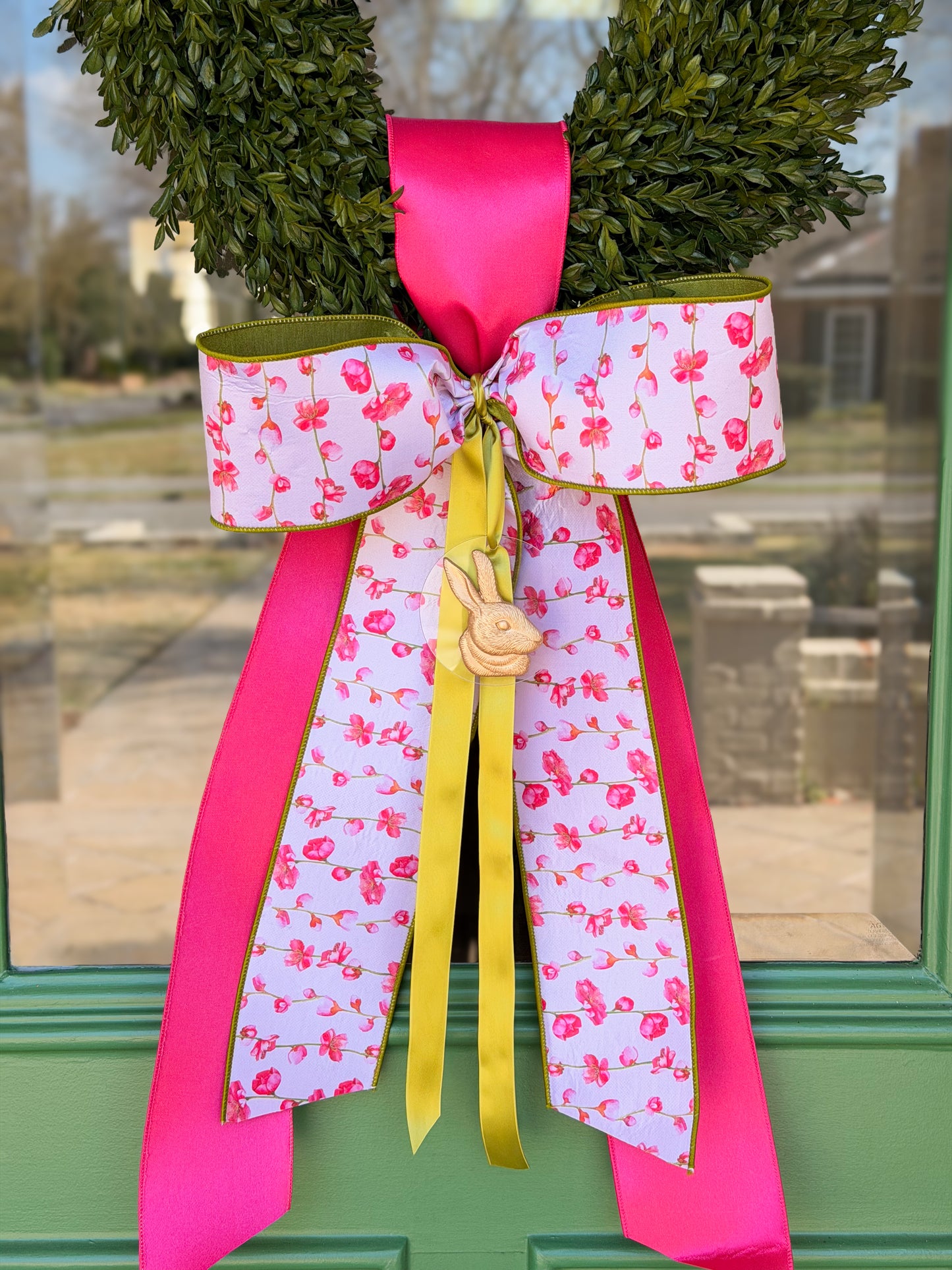 Cherry Blossom Bunny Wreath
