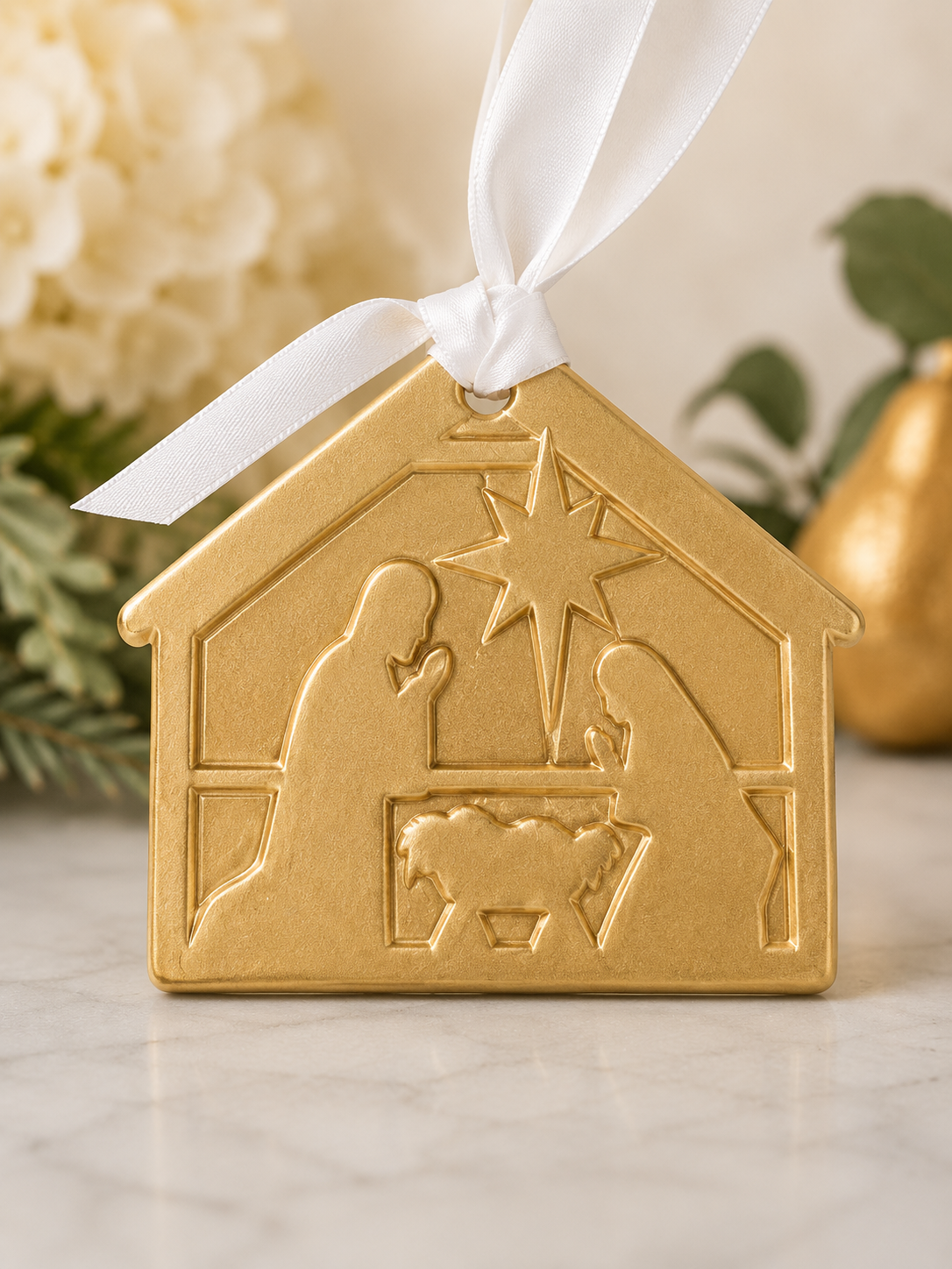 Holy Family Nativity Wreath Oranment