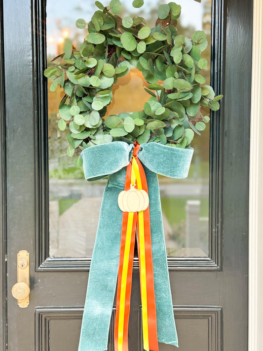 Bountiful Bow Eucalyptus Wreath