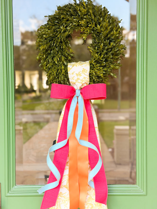 Citrus Social Tea Leaf Wreath