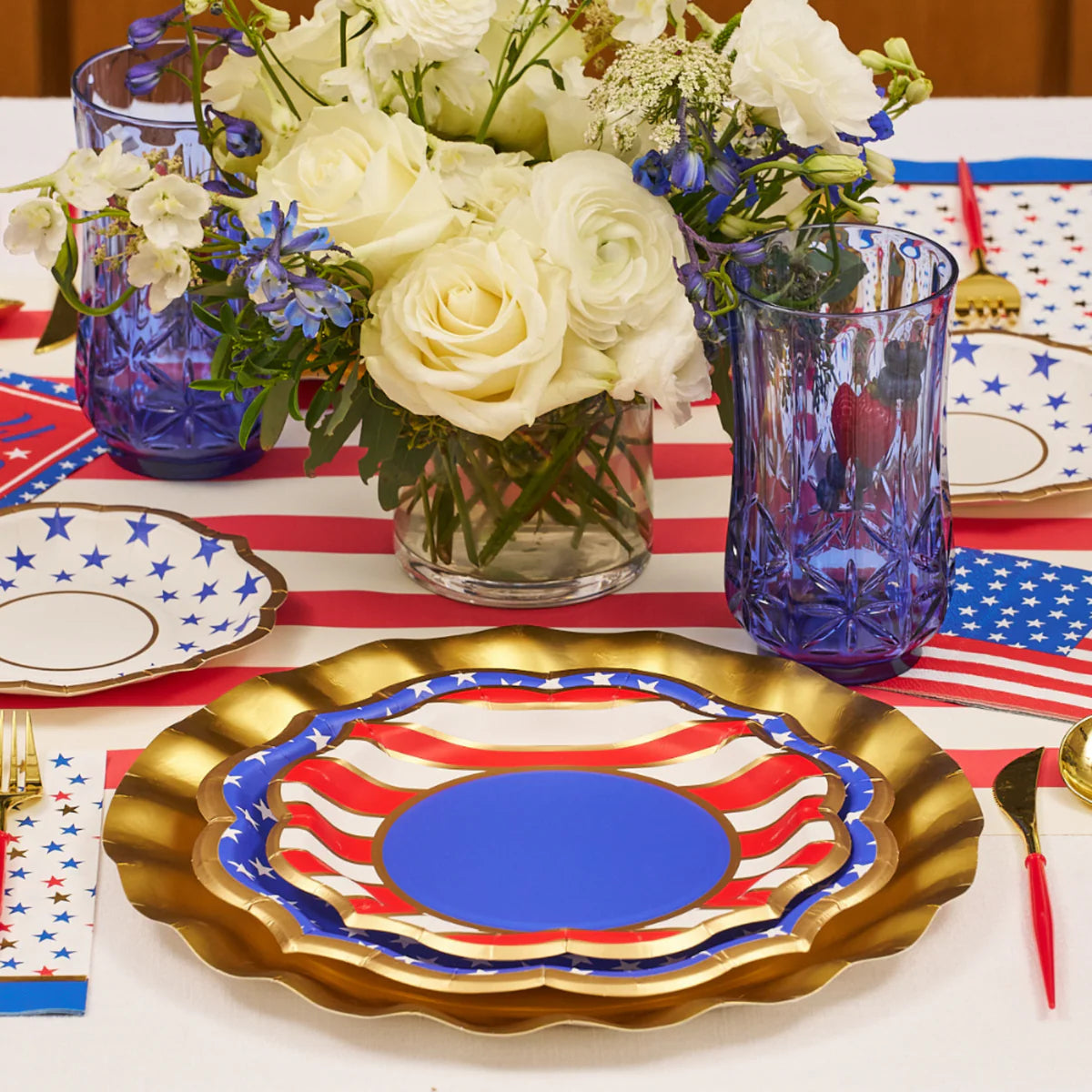 SOPHISTIPLATE  Party in The USA Dinner Plate/8pk