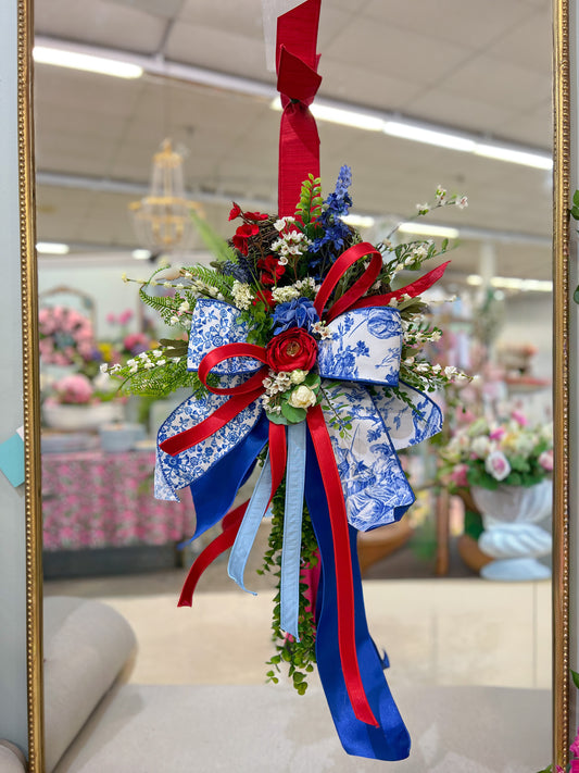 Petite Chinoiserie Americana Moss Wreath